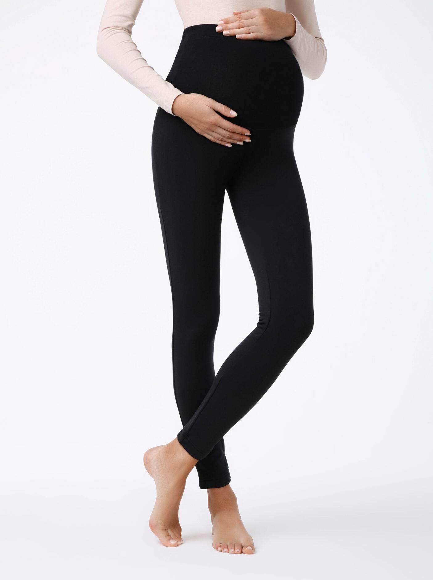 Extra soft leggings for pregnant women with a high fit and thermal ...