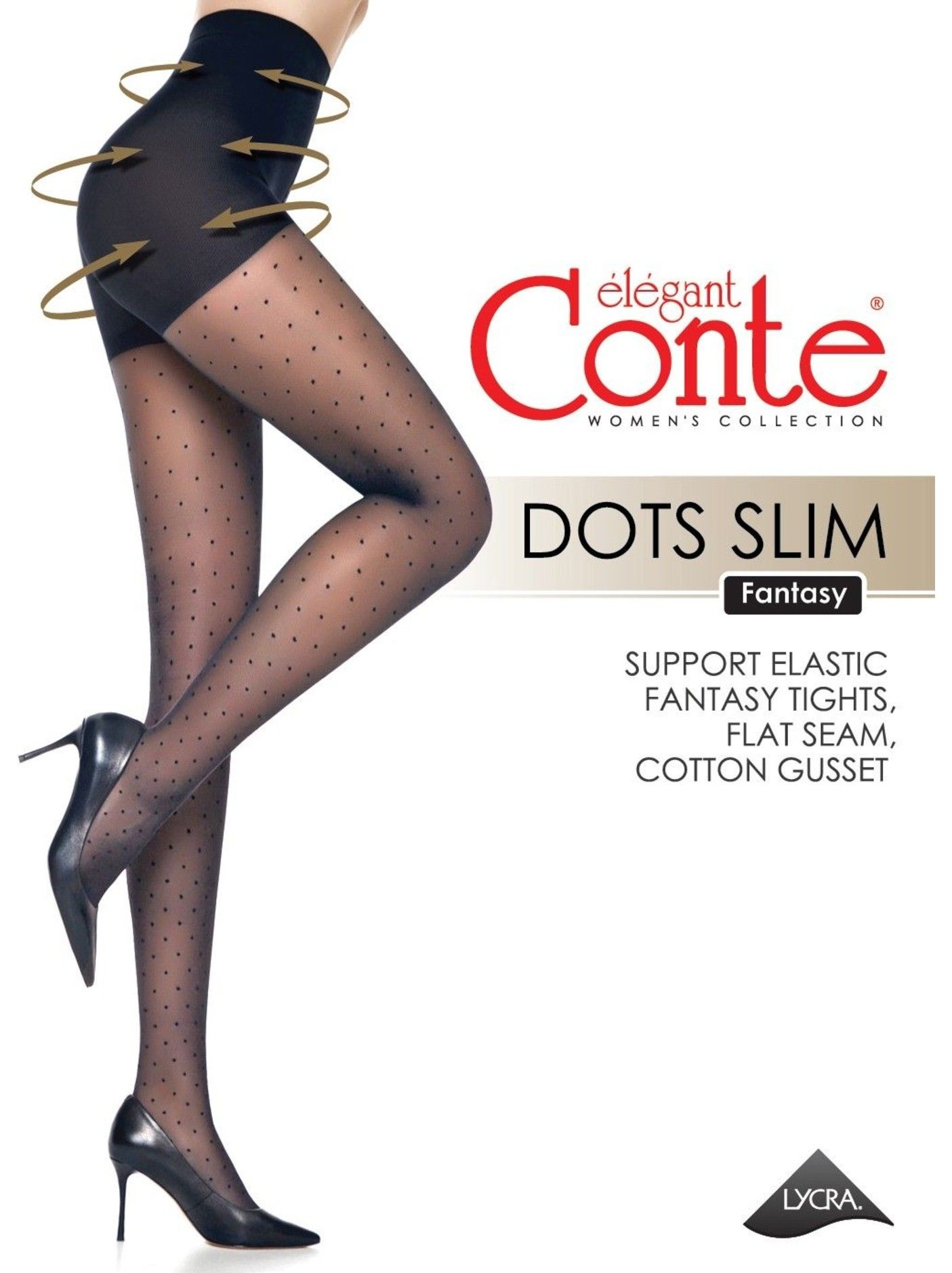 CONTE ELEGANT DOTS SLIM shaping tights Official online store Conte