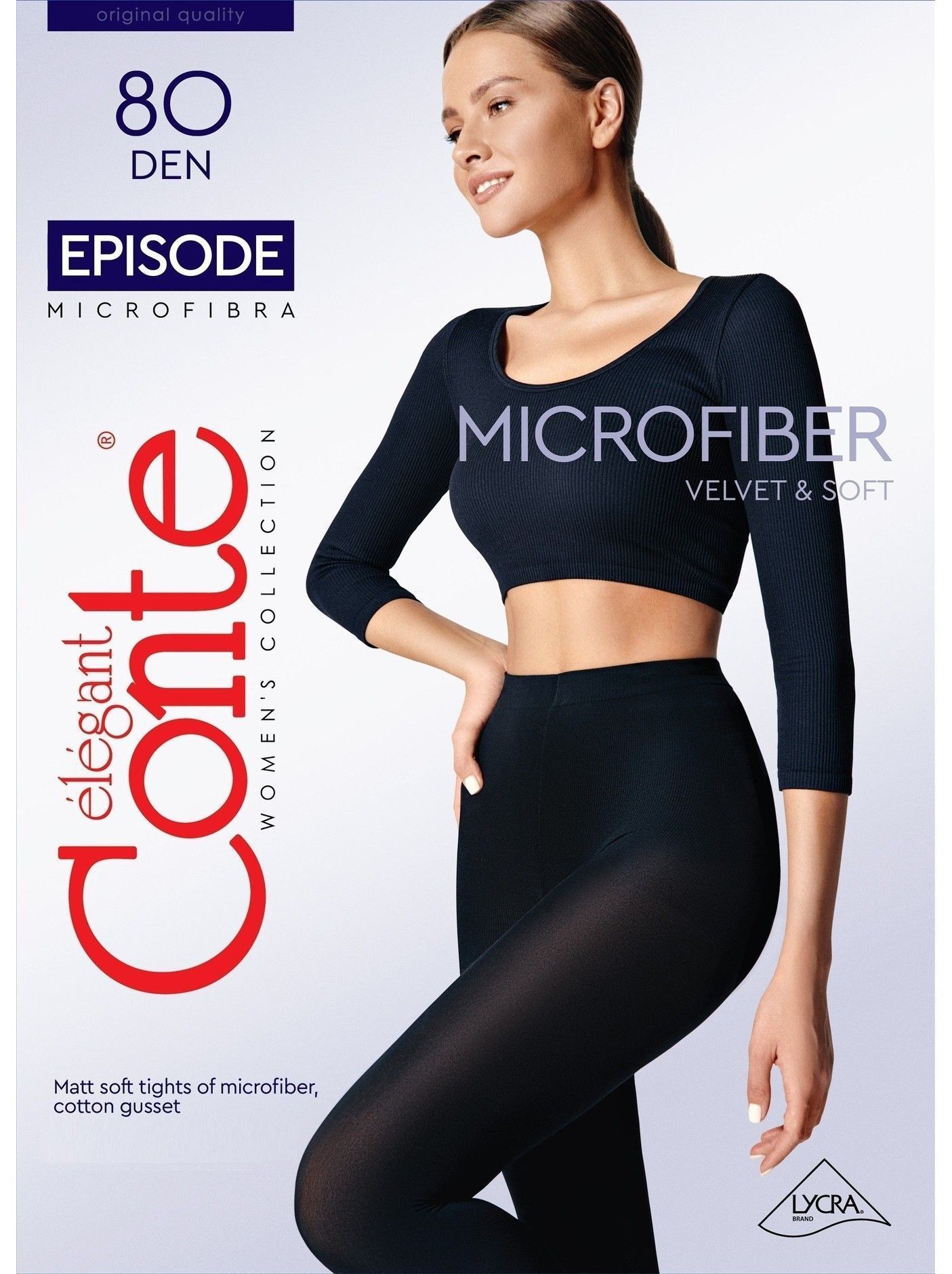 Warm microfiber tights EPISODE 80 Lycra Official online store Conte