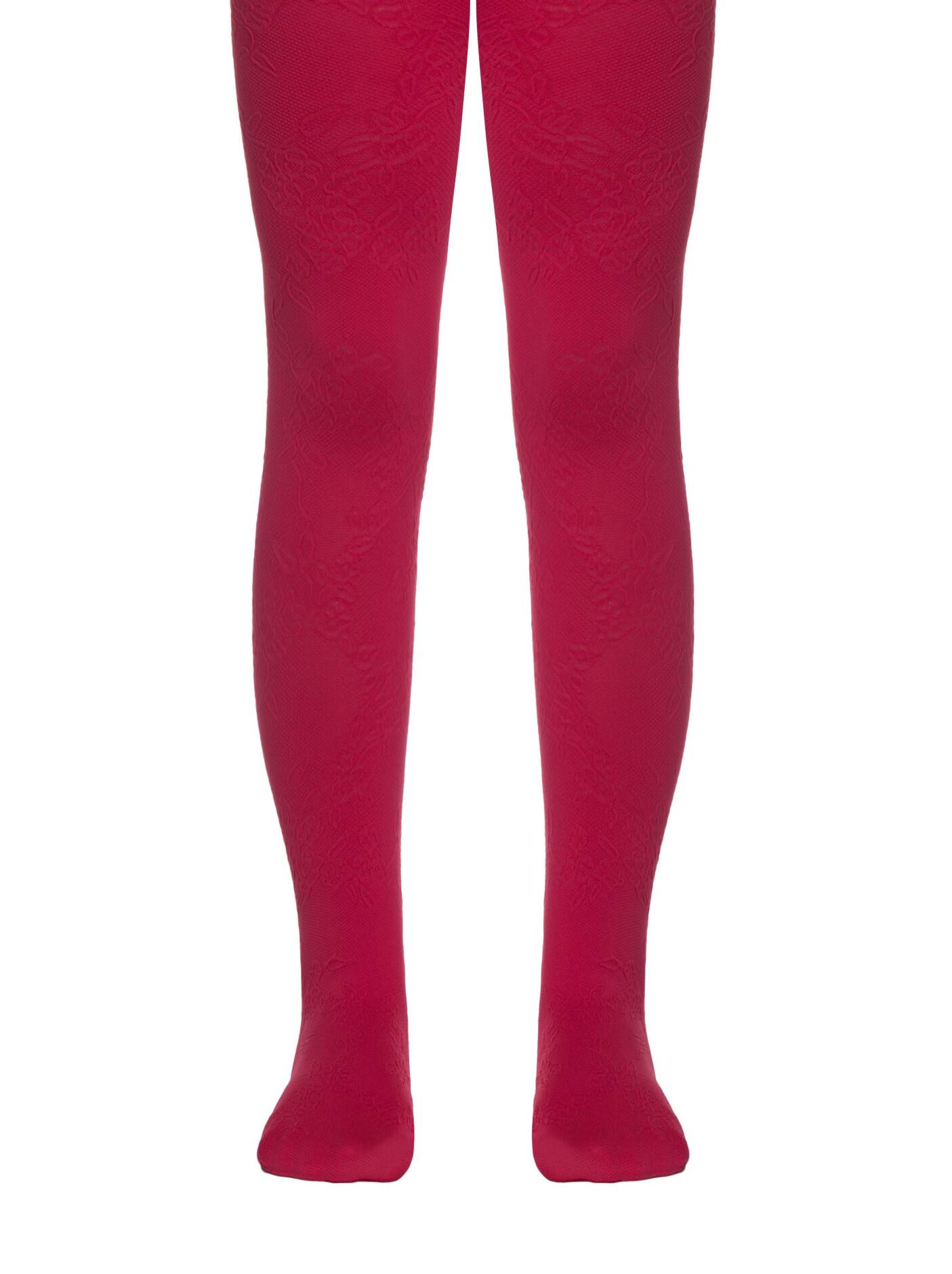 Microfiber tights with embossed pattern flowers MAGGIE - Official ...