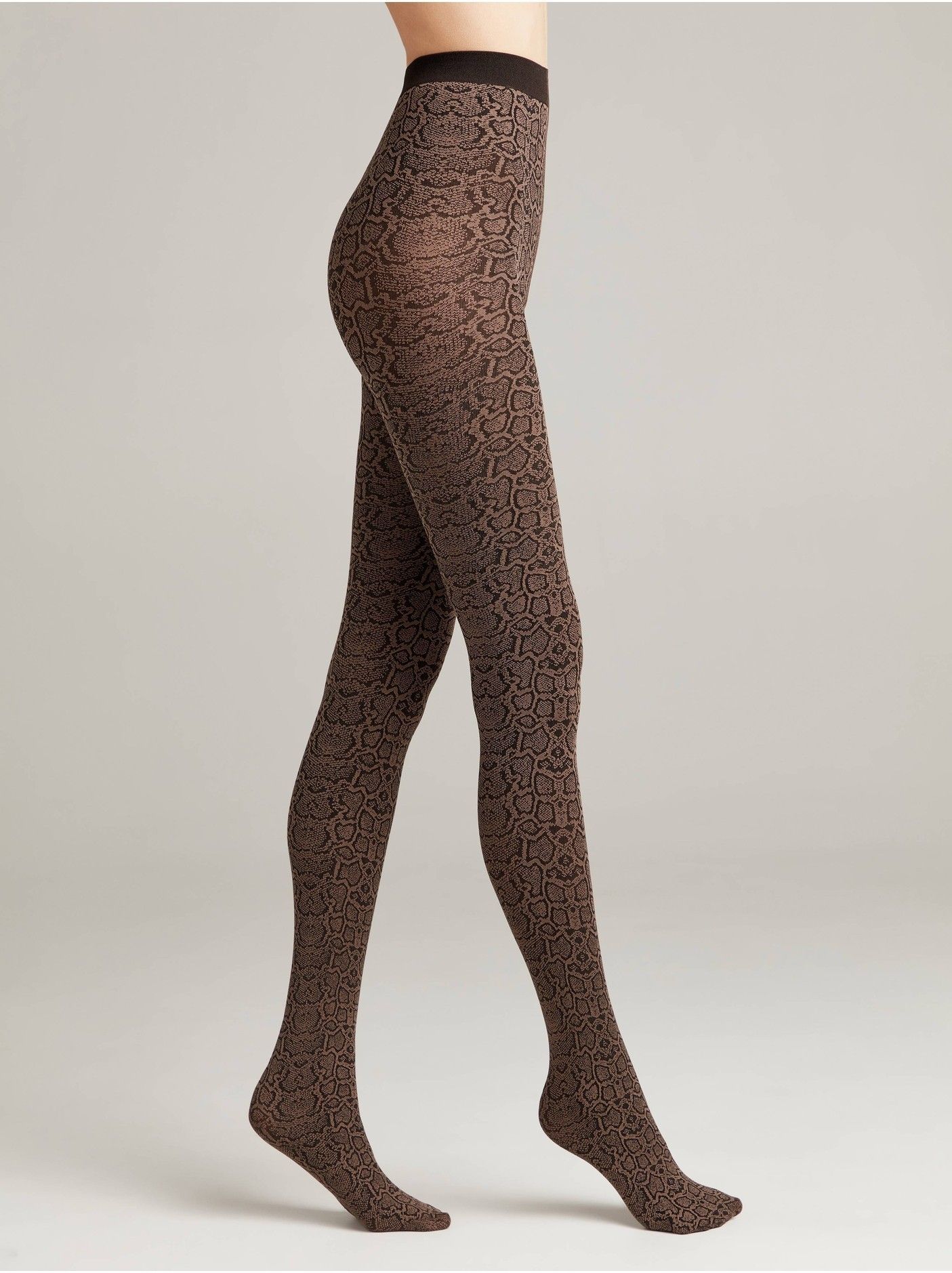 Python Leotard Tights with a snake pattern PYTHON Lycra® - Official online store Conte