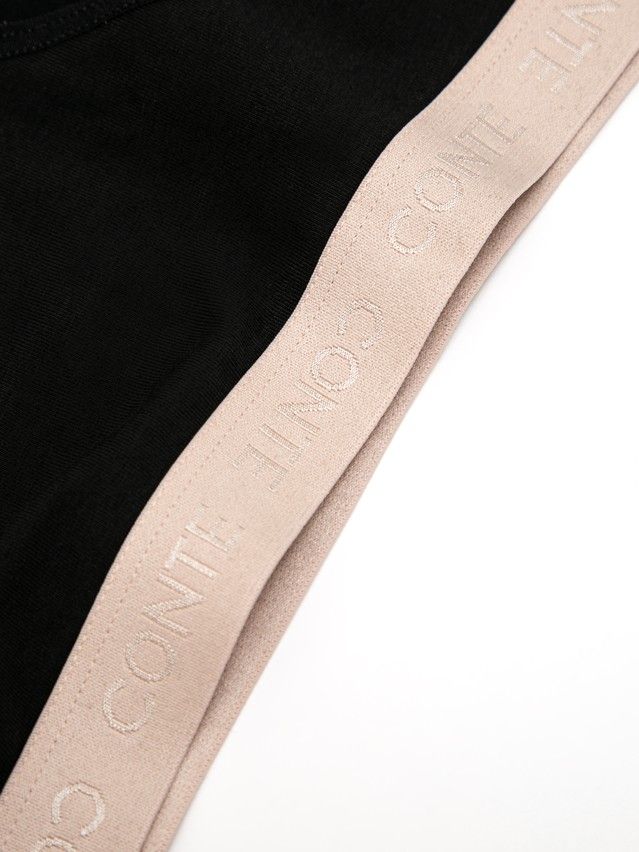 Women's panties CONTE ELEGANT PRINT DOTS LB 2545, s.90, black-beige - 3