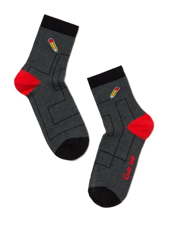 Children's socks CONTE-KIDS TIP-TOP, s.30-32, 397 dark grey - 1