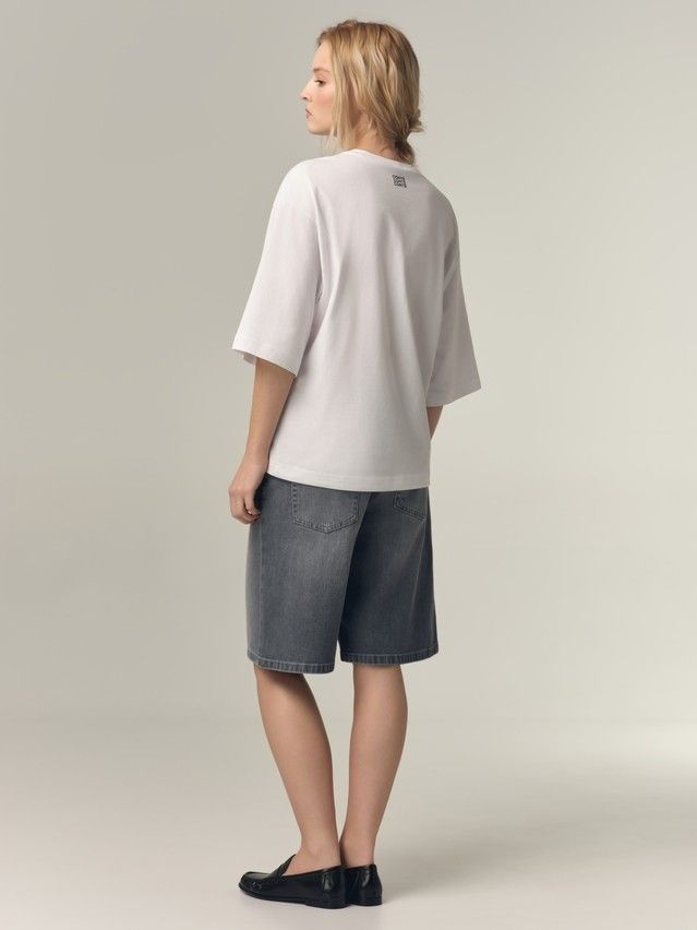 Women's polo neck shirt CONTE LD 3449, s.170-88, white-shoes - 2