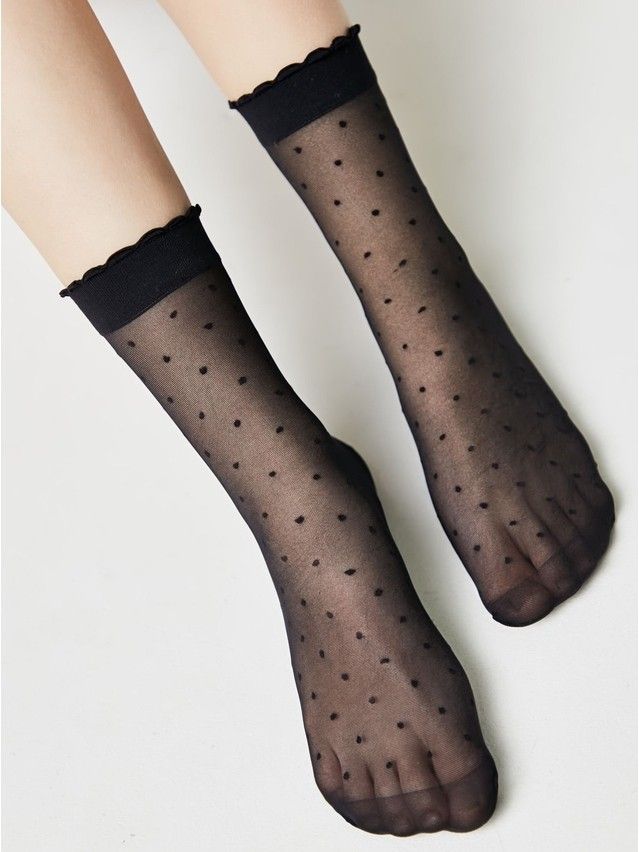 Women's socks CONTE ELEGANT FANTASY, s.23-25, nero - 4