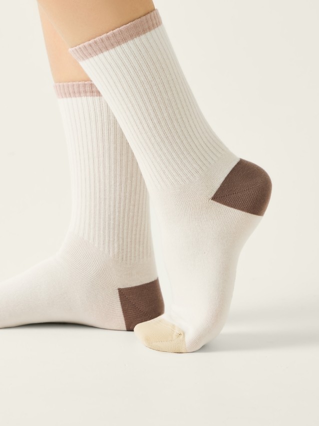 Women's socks CONTE ELEGANT ACTIVE, s.23-25, 964 milky - 2