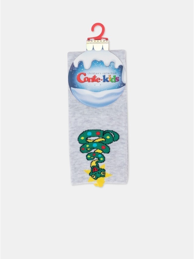 Children's socks CONTE-KIDS NEW YEAR, s.13-14, 175 light grey - 5