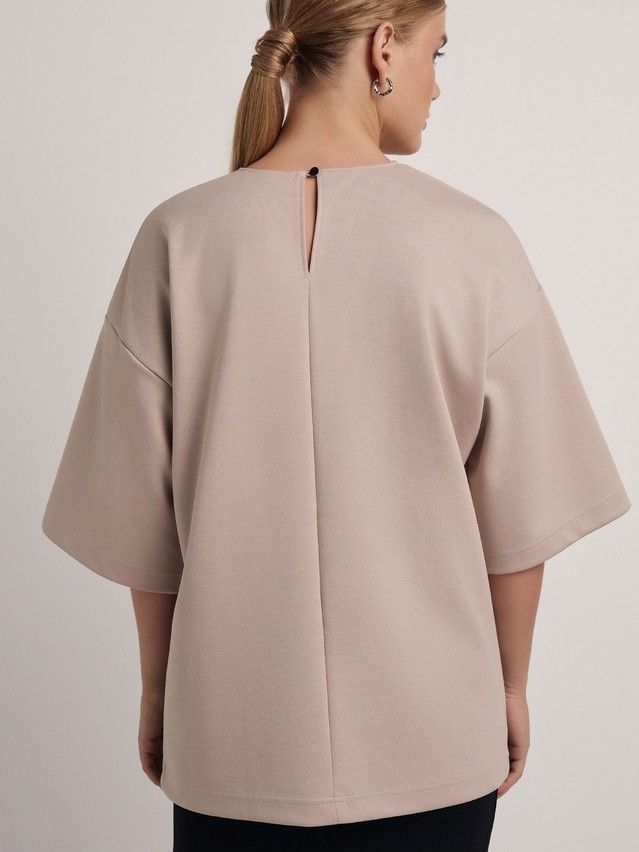 Women's polo neck shirt CONTE ELEGANT LD 2806, s.170-92, beige - 2