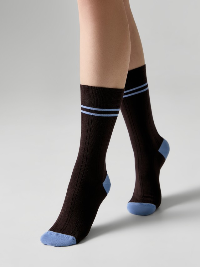 Women's socks CONTE ELEGANT SPORT, s.23-25, 1104 chocolate - 1