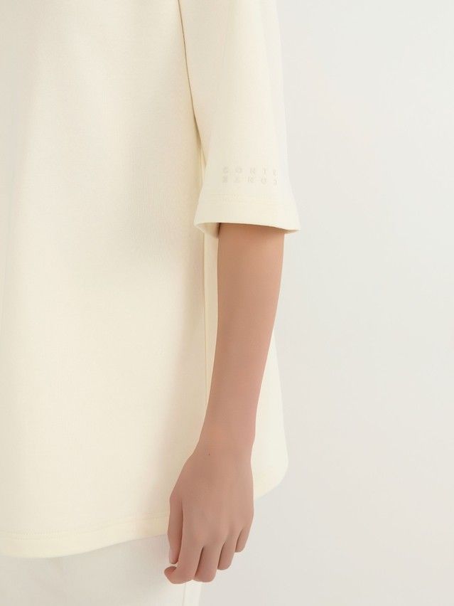 Women's polo neck shirt CONTE ELEGANT LD 3070, s.170-92, ecru - 3