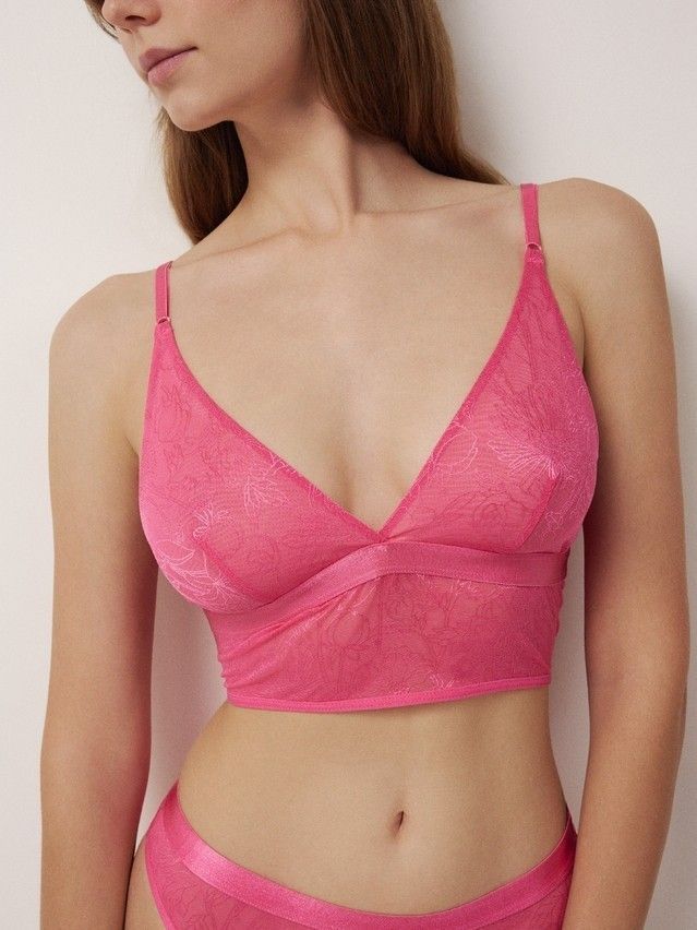 Women's bustier CONTE ELEGANT FLORAL TATTOO LBE 2870, s.170-88, barbie pink - 1