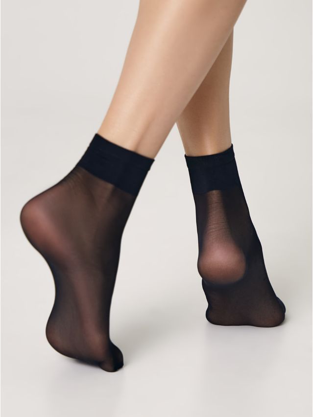 Women's socks CONTE ELEGANT SOLO 20 (2 pairs),s.23-25, nero - 2