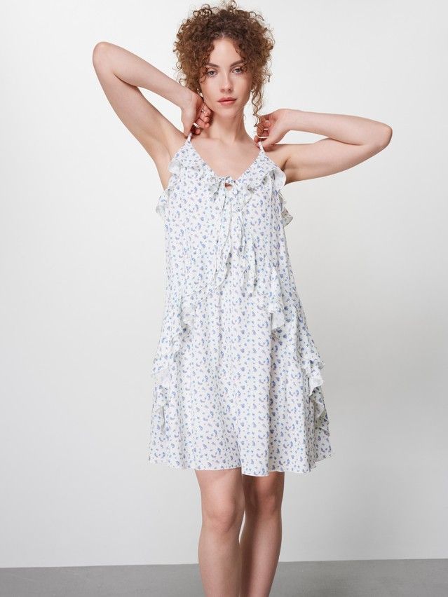 Women's sundress CONTE LSF 3474, s.170-84-90, white-flowers - 3