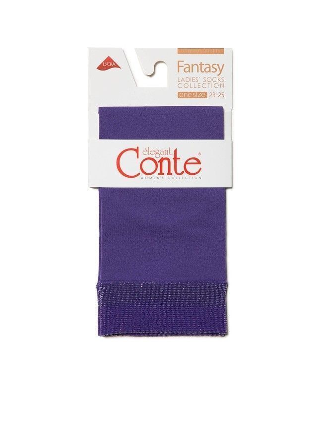 Women's socks CONTE ELEGANT FANTASY, s.23-25, silver-violet - 3