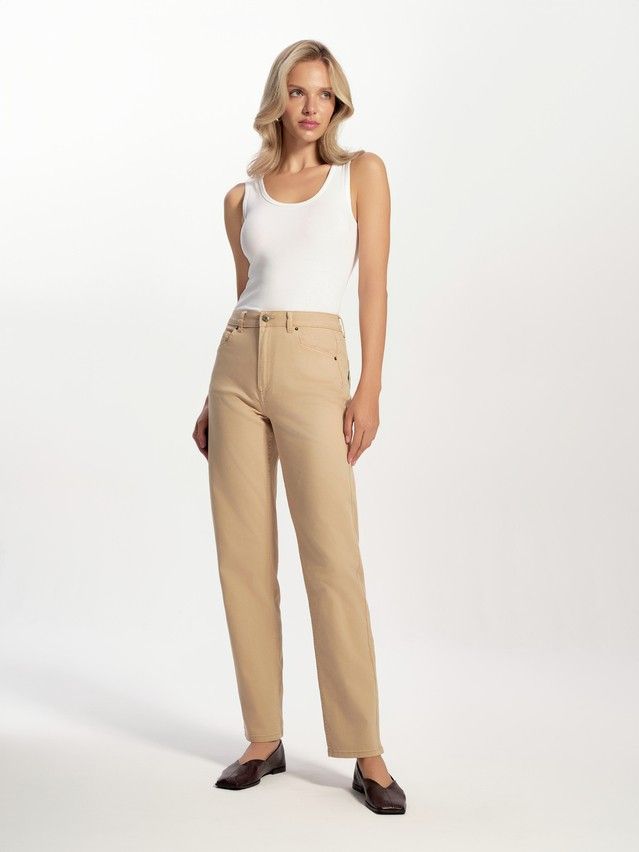 Denim trousers CONTE ELEGANT CON-767, s.170-102, camel - 1