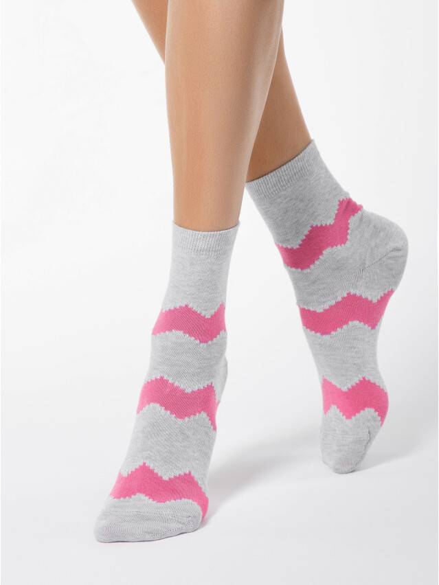 Women's socks CONTE ELEGANT CLASSIC, s.23, 065 grey-pink - 1