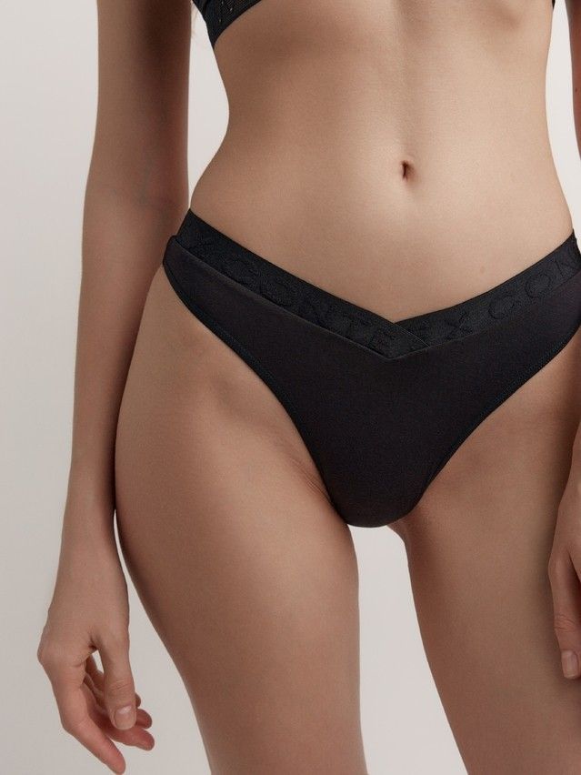 Women's panties CONTE ELEGANT FLEXIBLE LBR 2238, s.106, black-black - 1