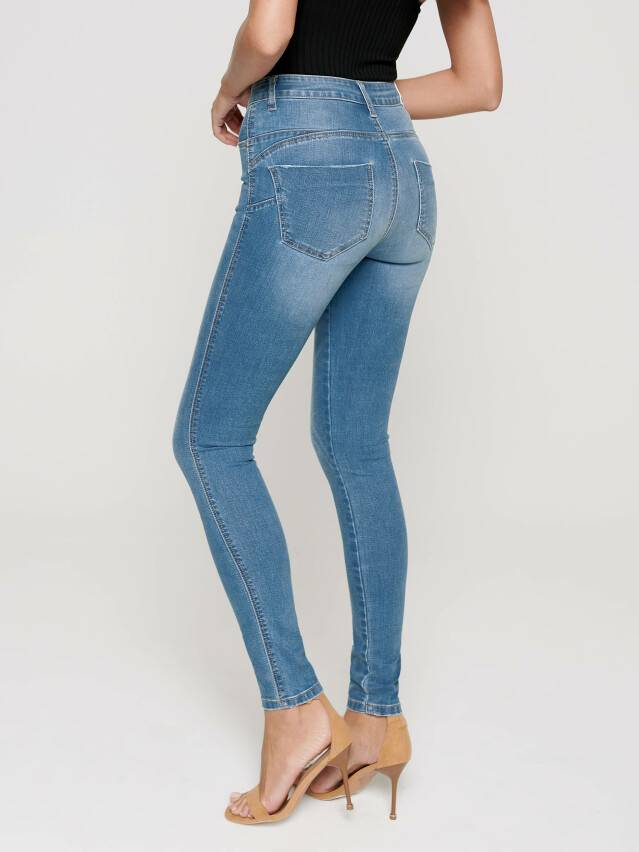 Skinny push-up jeans with high rise CON-143, s.170-100, white - 2