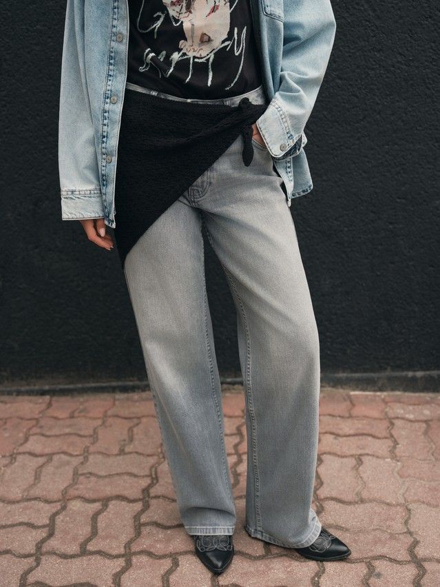 Women's headscarf CONTE LDK25194, s.42*108, black - 3