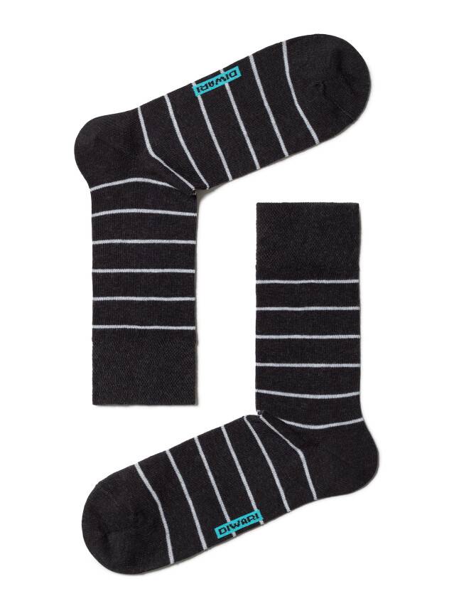Men's socks DiWaRi HAPPY, s. 40-41, 046 black-grey - 1