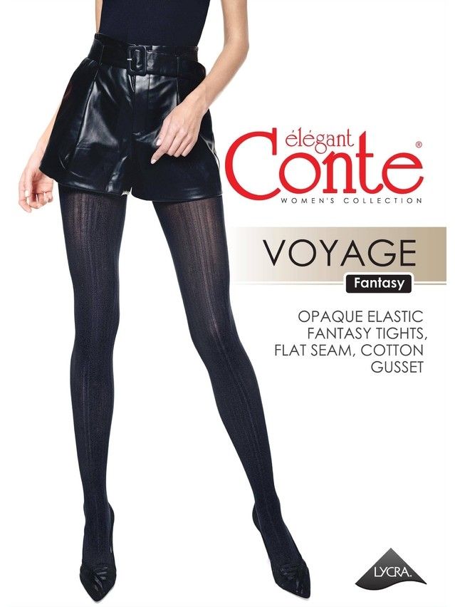 Women's tights CONTE ELEGANT VOYAGE, s.3, marsala - 3