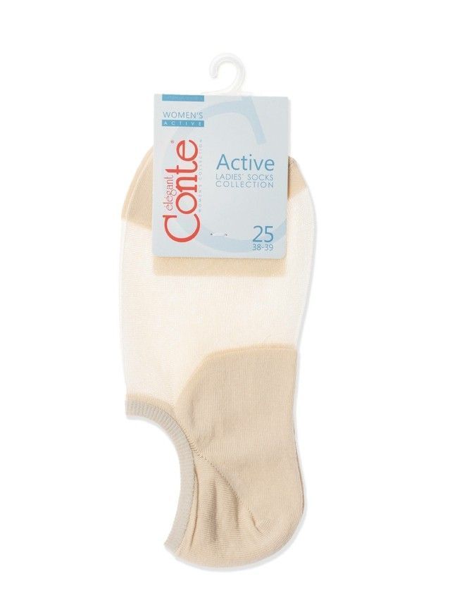 Women's socks CONTE ELEGANT ACTIVE (anklets),s.23, 000 beige - 3