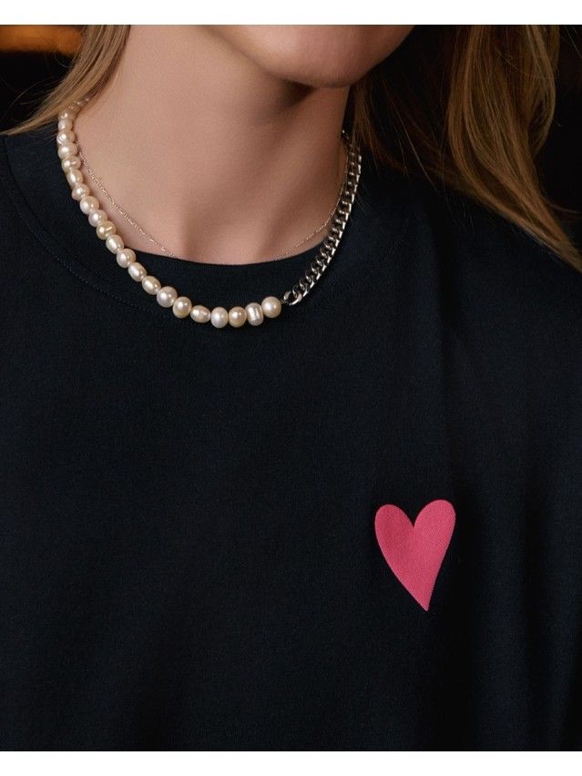 Women's polo neck shirt CONTE ELEGANT LD 2702, s.170-84, black-heart - 4
