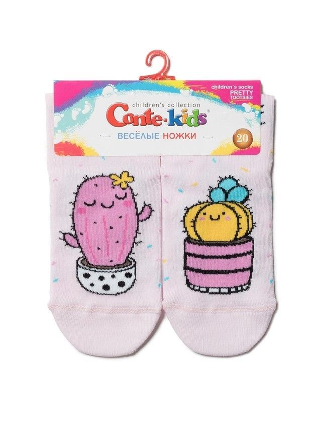 Socks for children Funny feet 17C-10SP, s.30-32, 476 light pink - 2