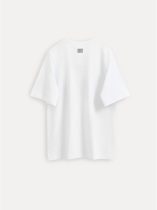 Women's polo neck shirt CONTE ELEGANT LD 3036, s.170-92, white-lingerie - 7