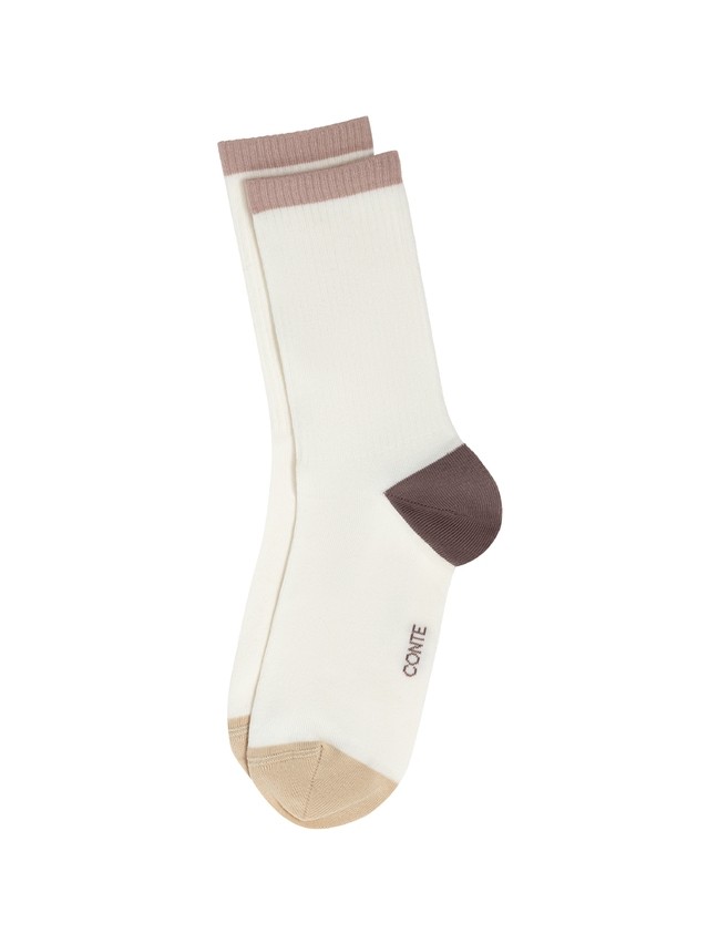 Women's socks CONTE ELEGANT ACTIVE, s.23-25, 964 milky - 3
