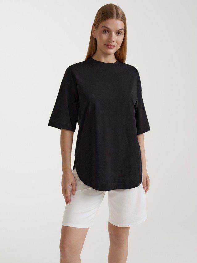 Women's polo neck shirt CONTE ELEGANT LD 3087, s.170-84, black - 1