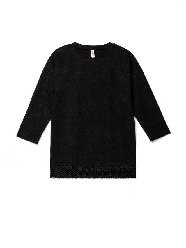 Women's polo neck shirt CONTE ELEGANT LD 829, s.170-100, nero - 1