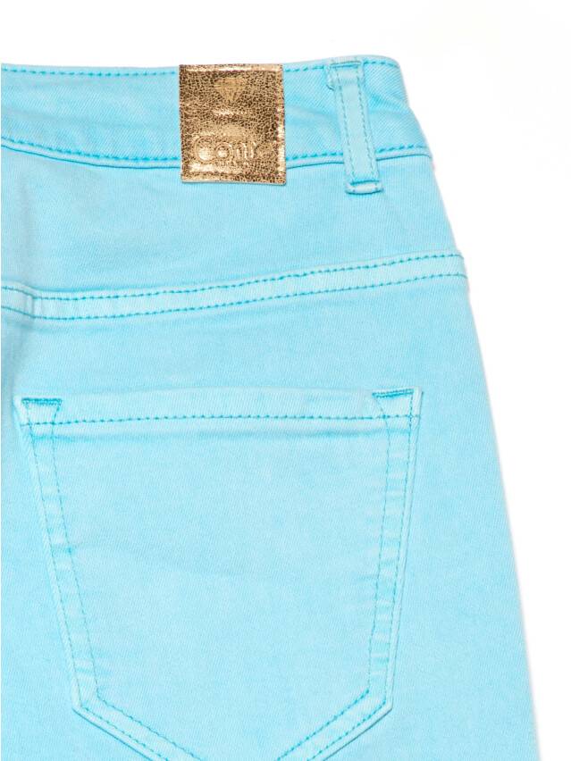 Skinny jeans with High rise CON-219, s.170-102, washed aqua blue - 7