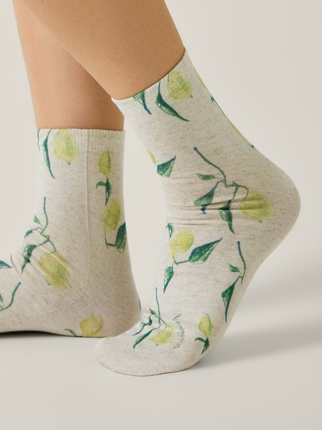 Women's socks CONTE ELEGANT FANTASY, s.23-25, 789 beige - 2