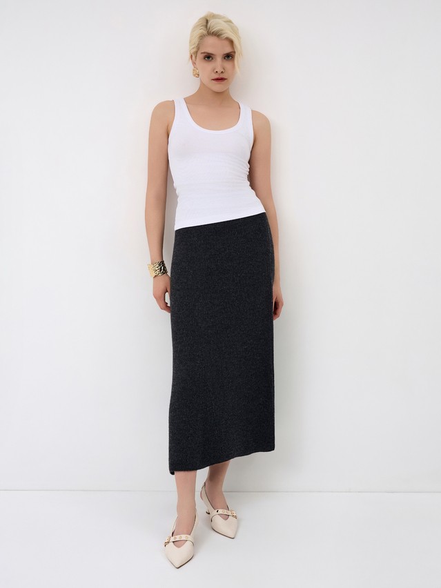 Women's skirt CONTE ELEGANT LDK24128, s.170-90, grafit melange - 4