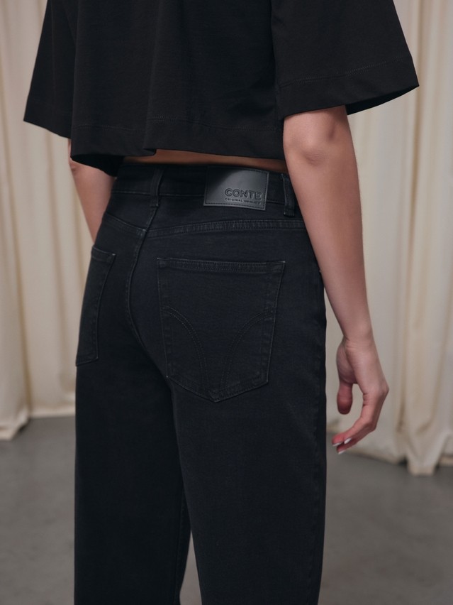 Women's jeans CONTE CON-844, s.164-90, washed black - 6