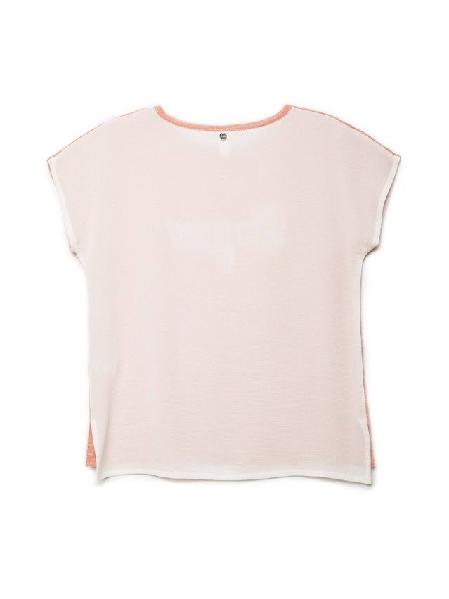 Women's polo neck shirt CONTE ELEGANT LDK047, s.170-96, coral haze - 3