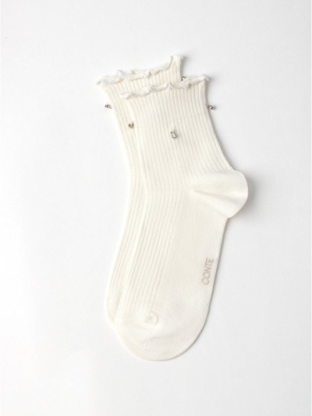 Women's socks CONTE, s.23-25, 1157 milky - 2