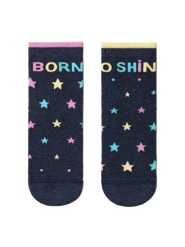 Children's socks Cheerful legs 17S-10SP, s. 30-32, 477 dark blue - 1