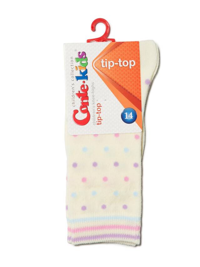Children's knee high socks CONTE-KIDS TIP-TOP, s.21-23, 035 cream - 2
