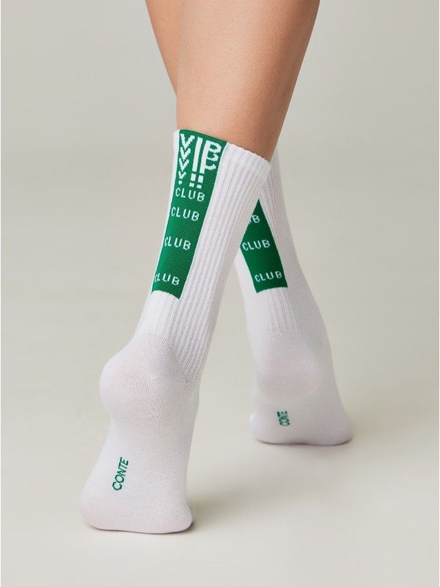 Women's socks CONTE ELEGANT ACTIVE, s.27, 433 white-light green - 4