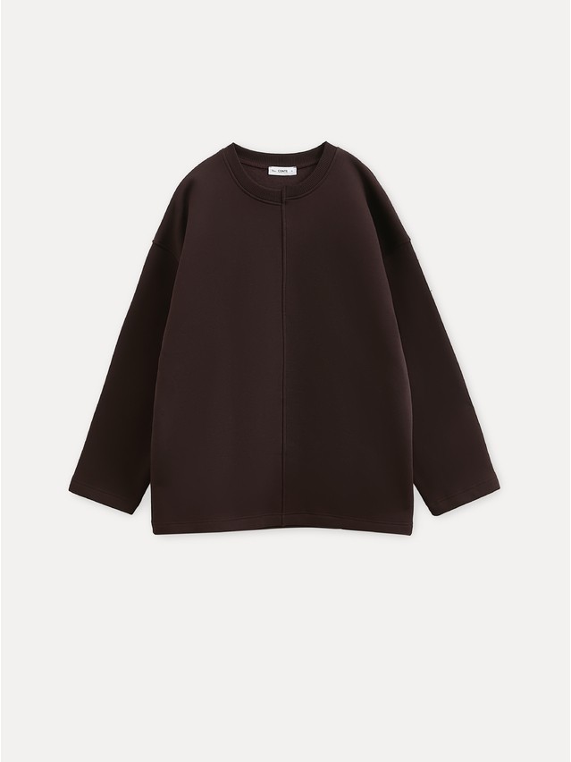 Women's polo neck shirt CONTE LD 3231, s.170-84, dark chocolate - 1