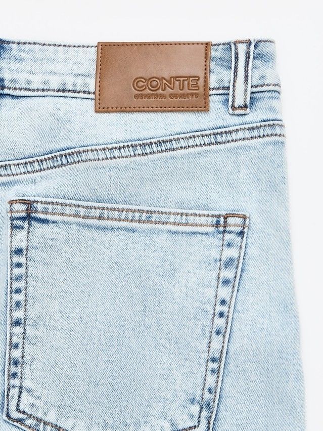 Denim trousers CONTE ELEGANT CON-786, s.170-102, light blue - 12