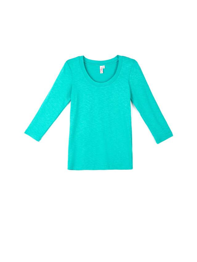Women's polo neck shirt CONTE ELEGANT LD 478, s.158,164-100, turquoise - 1