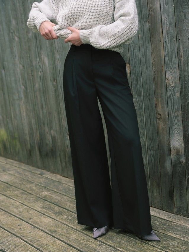 Women's trousers CONTE LBK 3258, s.170-88-94, black - 3