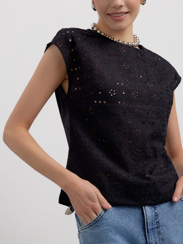 Women's shirt CONTE ELEGANT LBL 2954, s.170-88-94, black - 2