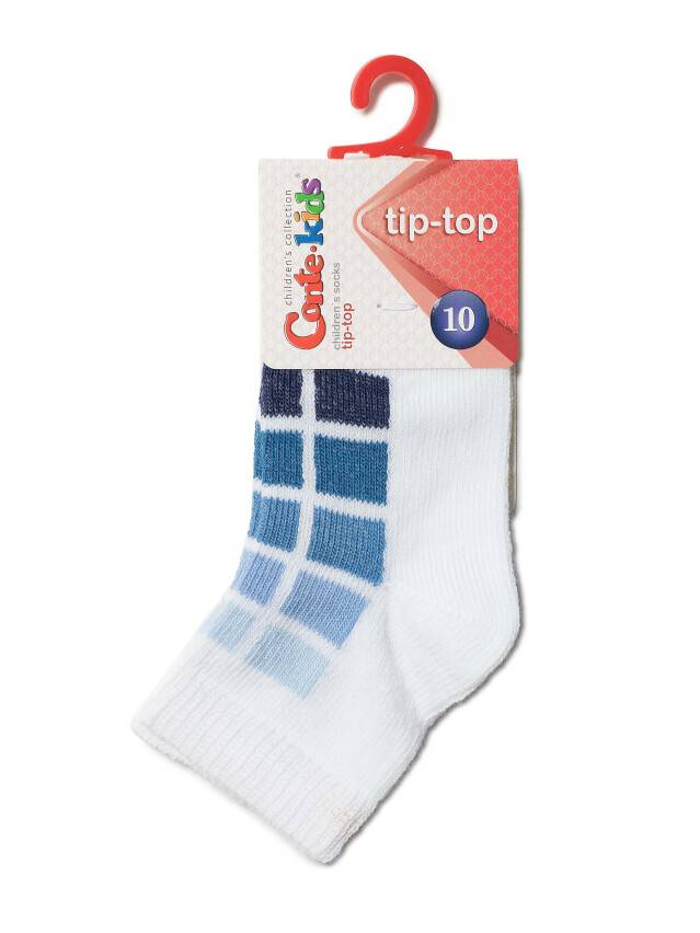 Children's socks CONTE-KIDS TIP-TOP, s.15-17, 217 white-denim - 2