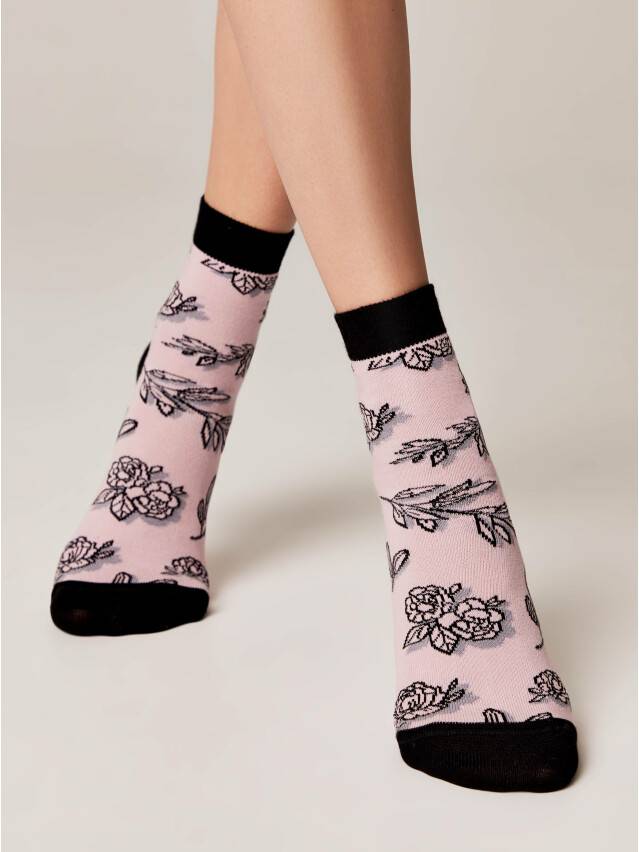 Women's socks CONTE ELEGANT CLASSIC, s.23, 435 ash pink - 2