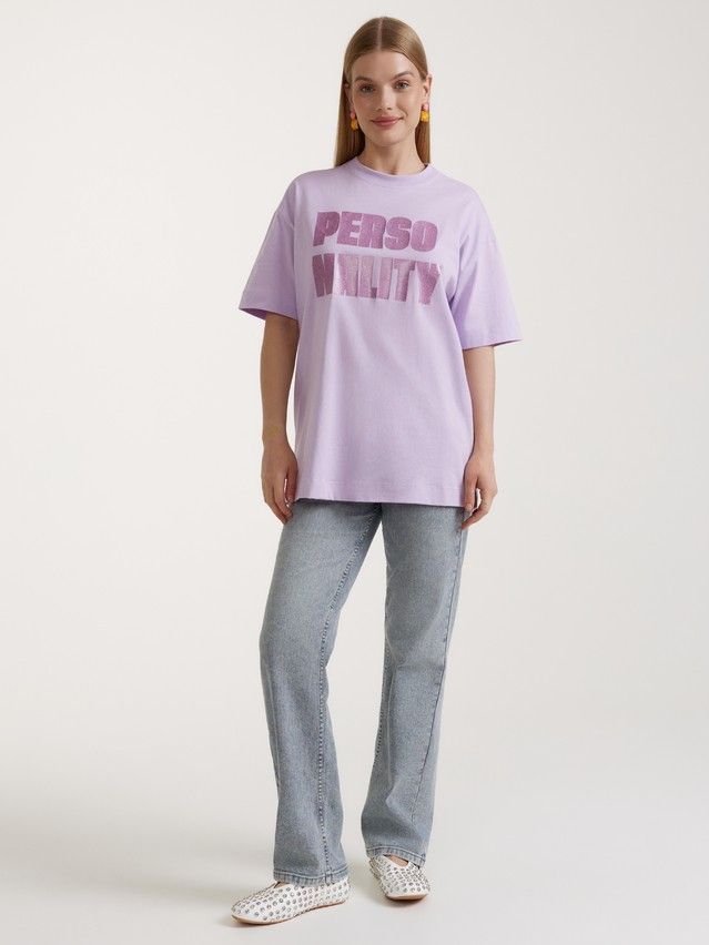 Women's polo neck shirt CONTE ELEGANT LD 3031, s.170-84, lavender-personality - 1