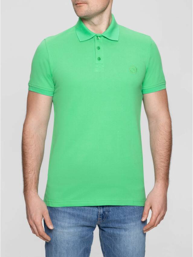 Men's polo neck shirt DiWaRi MD 415, s.182,188-112, green - 2